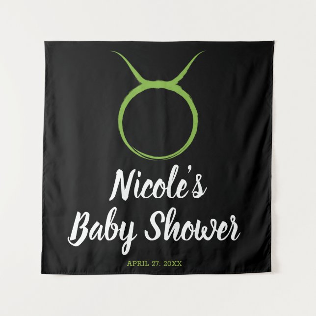 Taurus Bull Spring Astrologie Zodiac Party Hinterg Wandteppich (Vorderseite)