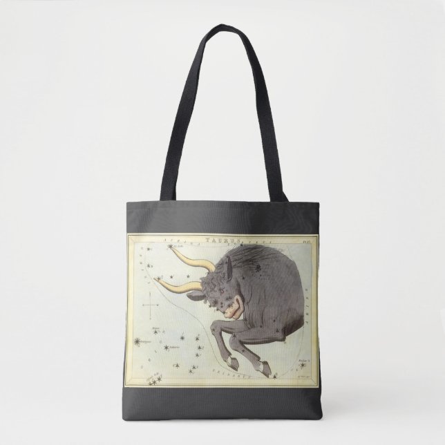Taurus Bull, Vintager Sternbild Urania Tasche (Vorderseite)