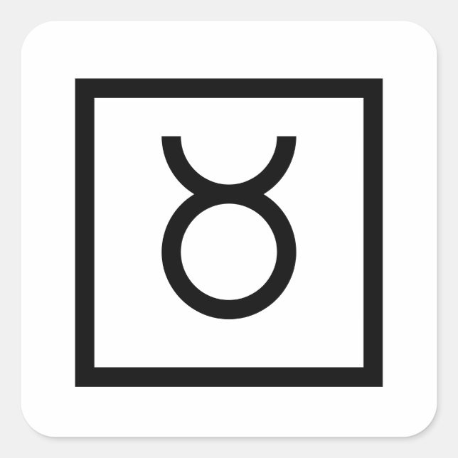 Taurus Bull Zodiac signiert astrologie Aufkleber (Vorderseite)