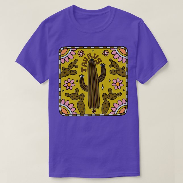 Taurus Cactus T-Shirt (Design vorne)