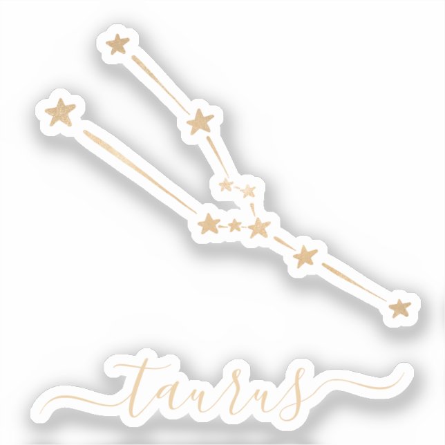 Taurus Constellation Keramik Aufkleber (Vorderseite)