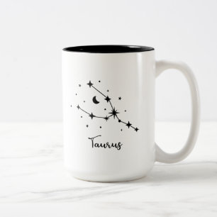 Taurus Constellation Mug à café à deux tons