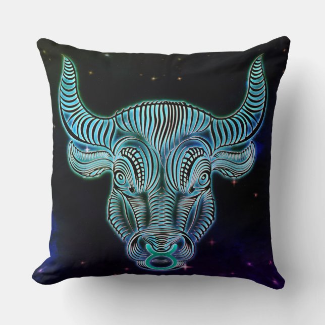 Taurus das Bullzodiakkissen Kissen (Vorderseite)