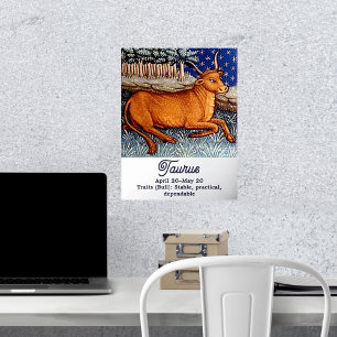 Taurus Die Bull Zodiac Sign Geburtstagsparty Foliendrucke
