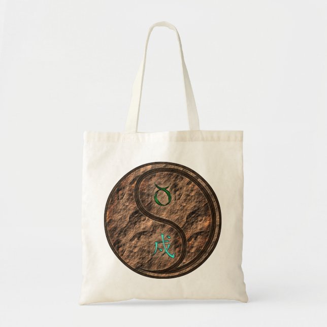 Taurus & Earth Dog Tragetasche (Vorne)