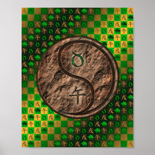Taurus & Earth Horse Poster (Vorne)