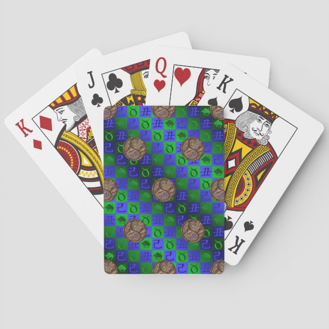 Taurus & Earth Ox Spielkarten (Rückseite)
