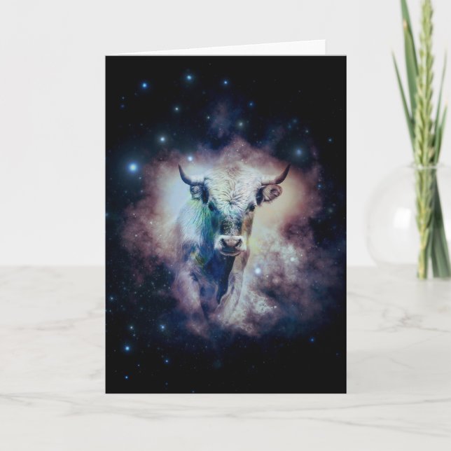 Taurus Feiertagskarte (Vorderseite)