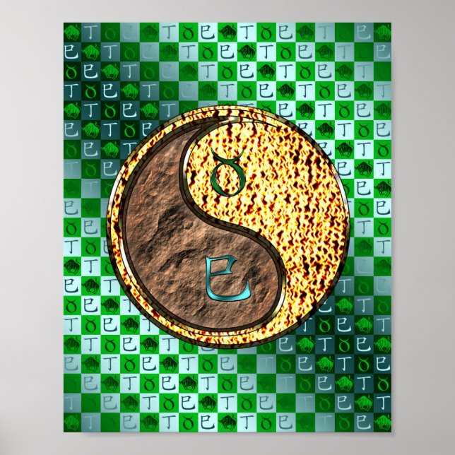 Taurus & Feuerschlange Poster (Vorne)