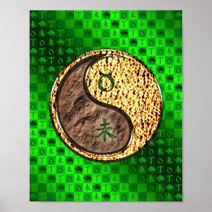 Taurus & Feuerziege Poster