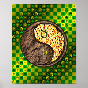 Taurus & Fire Monkey Poster