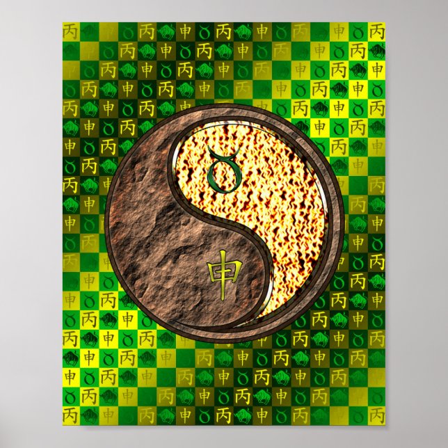 Taurus & Fire Monkey Poster (Vorne)