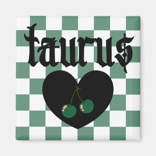 Taurus Gothic Ästhetik Scheckkernen Design Magnet