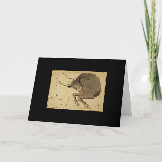 Taurus Greting Card Feiertagskarte (Vorderseite)