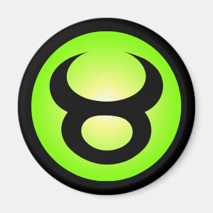 Taurus Horoscope Sign Sunny Green Magnet