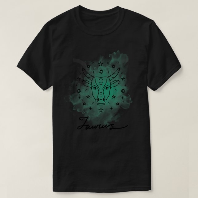 Taurus Horoscope T-Shirt (Design vorne)