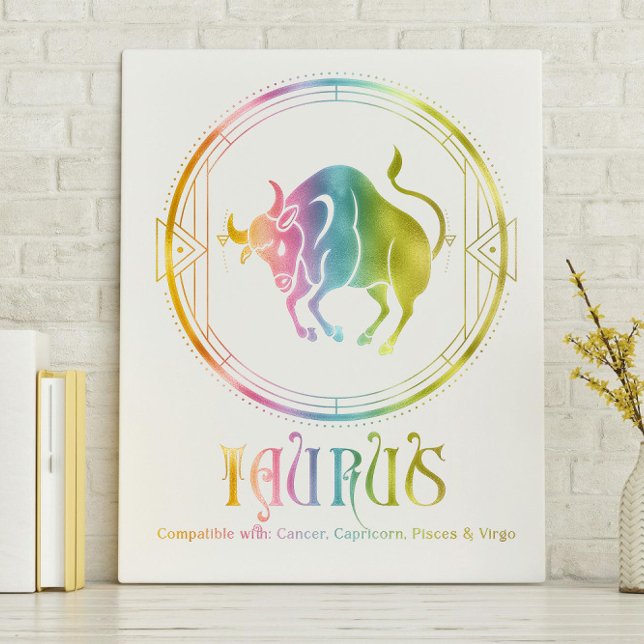 Taurus-Kompatibilität Leinwanddruck (Von Creator hochgeladen)