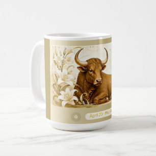 Taurus Lily Art Nouveau Tasse