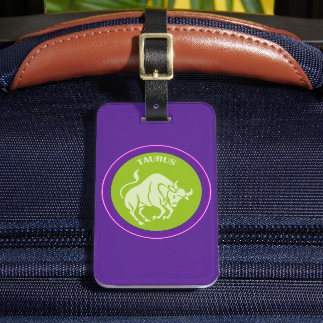 Taurus Luggage Tag Gepäckanhänger (Vorderseite Insitu 2)