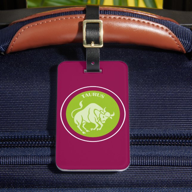 Taurus Luggage Tag Gepäckanhänger (Vorderseite Insitu 2)