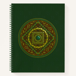 Taurus Mandala Spiral Notebook Notizbuch