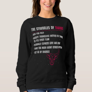 Taurus Merchandise Season Zodiac Sign Astrographis Sweatshirt