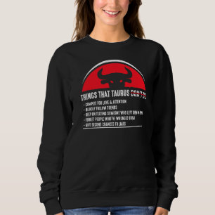 Taurus Merchandise Season Zodiac Sign Astrographis Sweatshirt