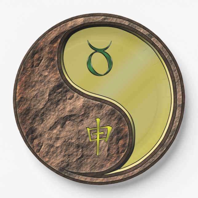 Taurus & Metal Monkey Pappteller (Vorderseite)