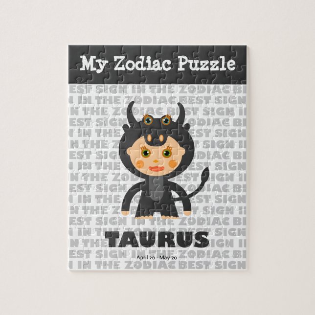 Taurus, Mon Puzzle Zodiac (Vertical)