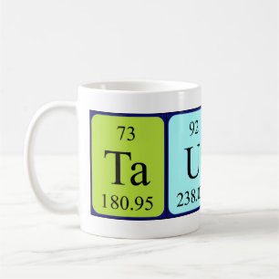 Taurus nom de table périodique mug