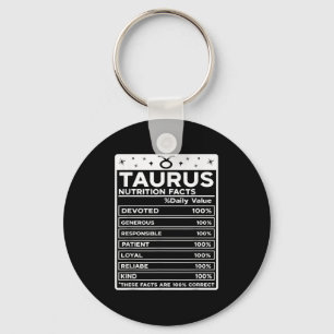 Taurus Nutrition Style Zodiac Design, Taurus Schlüsselanhänger