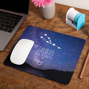 Taurus   Personalisierte Sternbilder Mousepad