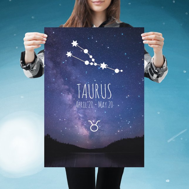 Taurus | Personalized Zodiac Constellation Poster (Von Creator hochgeladen)