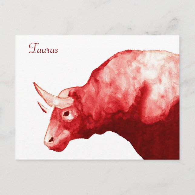 Taurus Postkarte (Vorderseite)