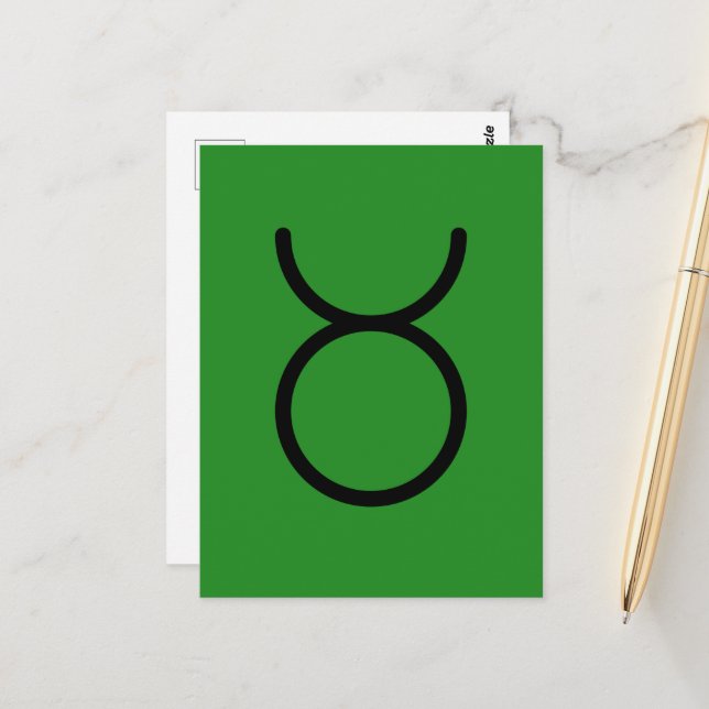 Taurus Postkarte (Vorderseite/Rückseite Beispiel)