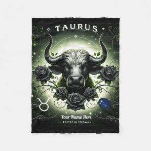 Taurus "Rooted in Strength" Fleece Blanket