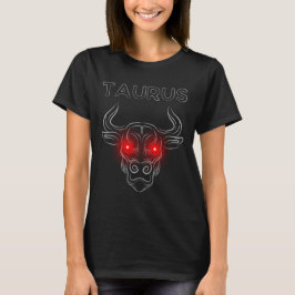 Taurus rot-mit Augen T-Shirt