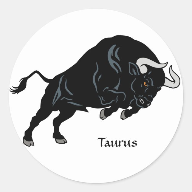 Taurus Runder Aufkleber (Vorderseite)