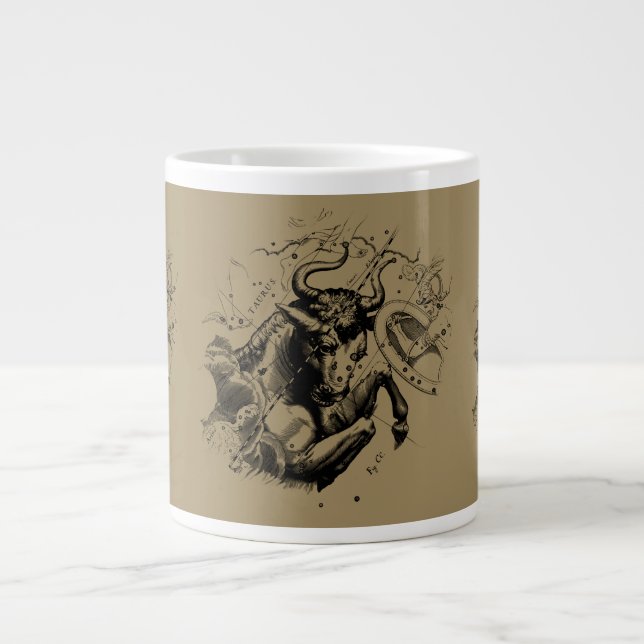 Taurus Signature Constellation Hevelius ca. 1690 Jumbo-Tasse (Vorderseite)