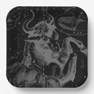 Taurus Signature Constellation Hevelius ca. 1690 Pappteller