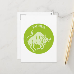 Taurus, Sternzeichen, Horoskop, Astrologie Postkarte