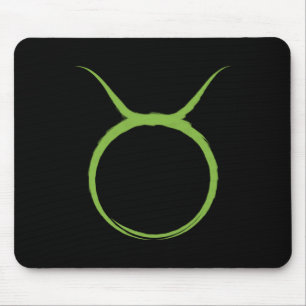 TAURUS Stier Grün Astrologie Sternzeichen April Ma Mousepad