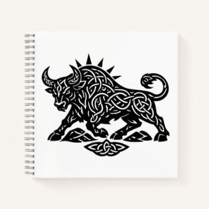 Taurus Stier Sigil — Erdgebundene Zodiac-Tintearbe Notizbuch