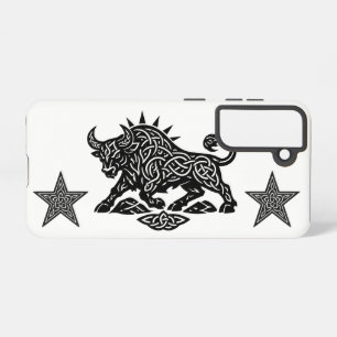 Taurus Stier Sigil — Erdgebundene Zodiac-Tintearbe Samsung Galaxy Hülle