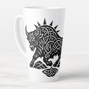 Taurus-Stier-Sigil — Erdgebundene Zodiak-Tinte Milchtasse