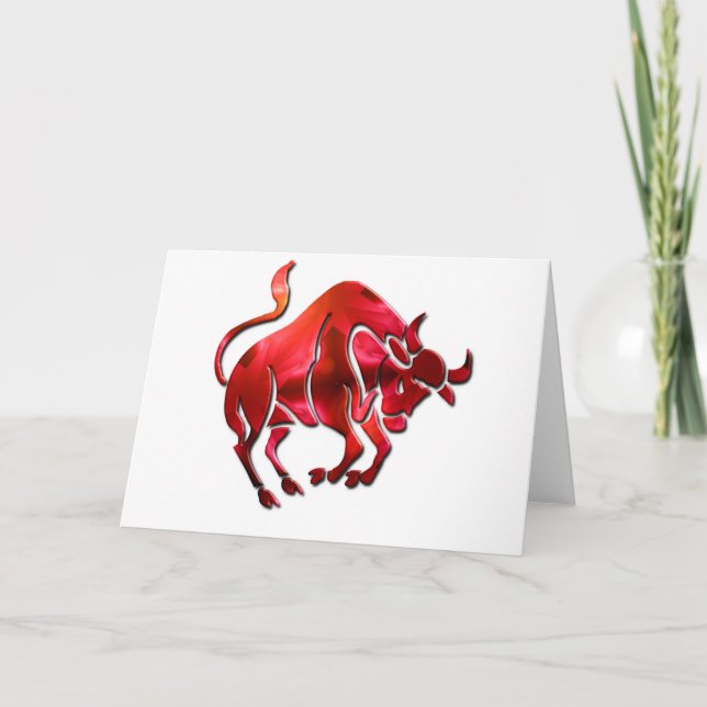 Taurus Symbol Grußkarte Karte (Vorderseite)