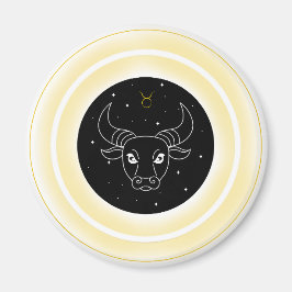 Taurus Symbol – Minimal Astrology Emblem Magnet