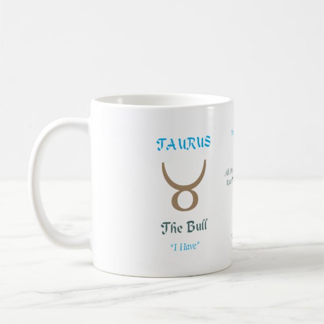 Taurus-Tasse Kaffeetasse (Links)