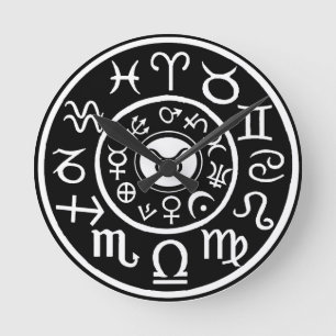 Taurus the Bull Celestial Zodiac Runde Wanduhr