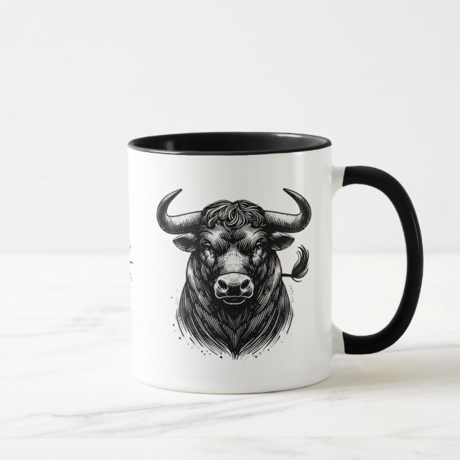 Taurus The Bull Zodiac Astrology Gift Tasse (Rechts)